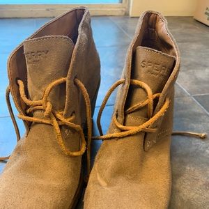 Sperry wedge booties